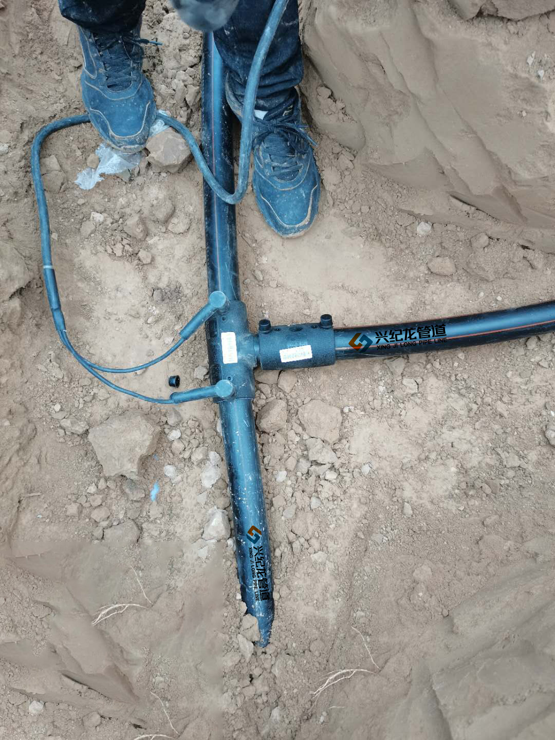 “興紀(jì)龍”埋地燃?xì)鈱Ｓ霉?，電熔連接施工圖